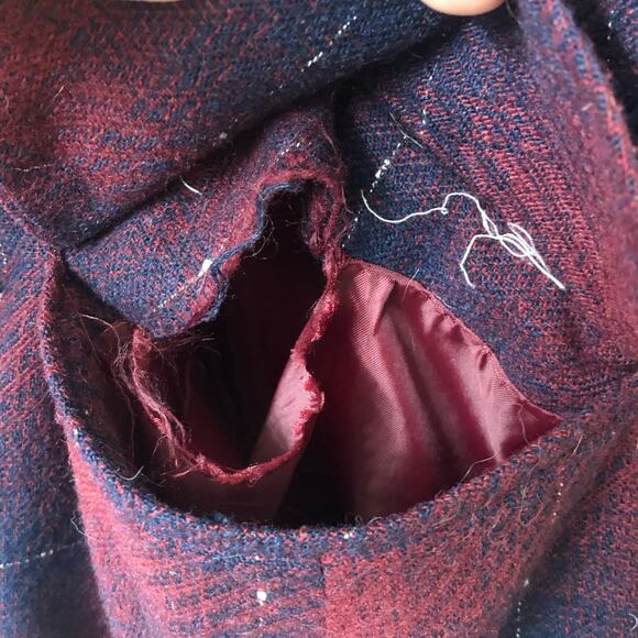 Maggie McNaughton Vintage Red, Blue, and Silver Suit Jacket Blazer - Picture 14 of 14